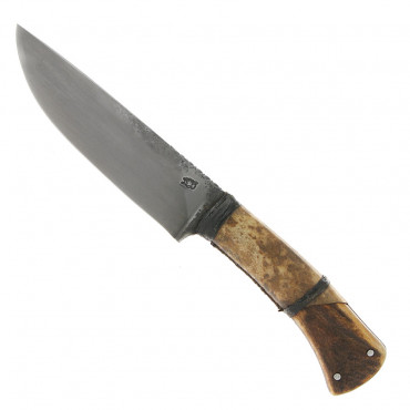 Mountain Man Stag - Fixed Damascus Stag Handle - P.H. Monnet
