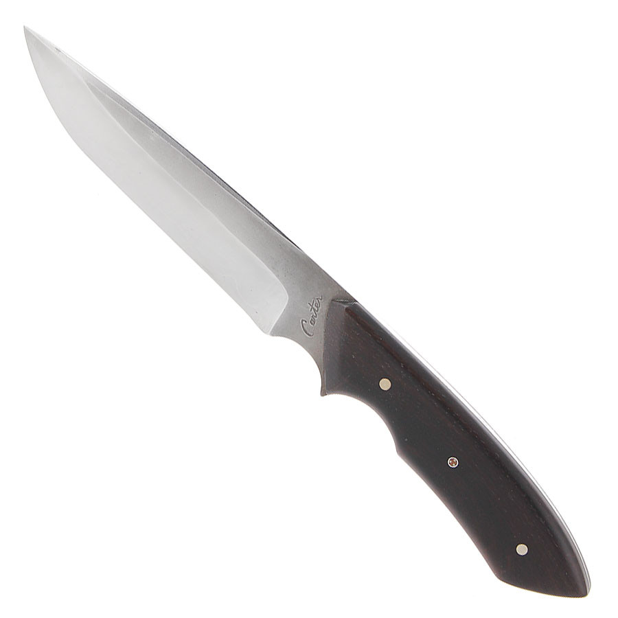 Fixed flat knife Carter cutlery forged San Mai with rosewood